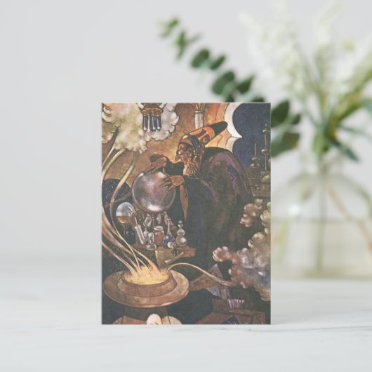 ヴィンテージおとぎ話アラジンと魔法ランプ ポストカード (スタンド正面)