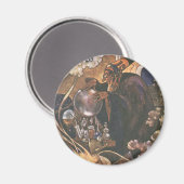 ヴィンテージおとぎ話アラジンと魔法ランプ マグネット (正面/裏面)