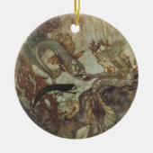 ヴィンテージおとぎ話エドモンド・ダラックの人魚 セラミックオーナメント (正面)