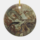 ヴィンテージおとぎ話エドモンド・ダラックの人魚 セラミックオーナメント (裏面)