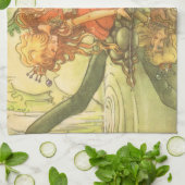 ヴィンテージおとぎ話カエル王子プリンセスバイポンド キッチンタオル (折り畳み)