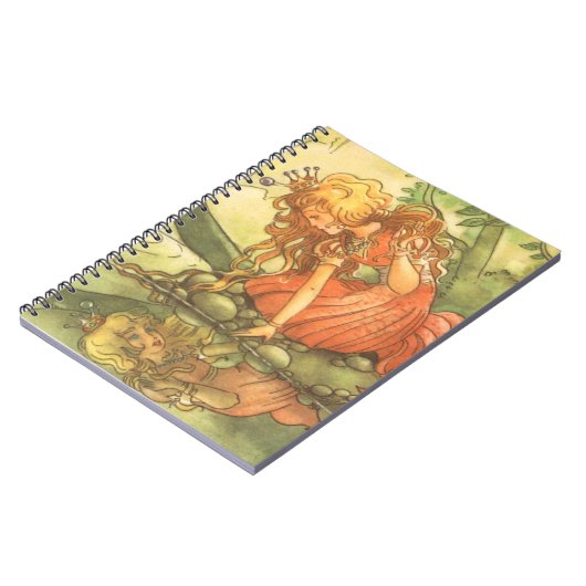 ヴィンテージおとぎ話カエル王子プリンセスバイポンド ノートブック (左側)