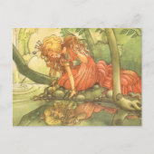 ヴィンテージおとぎ話カエル王子プリンセスバイポンド ポストカード (正面)