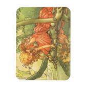 ヴィンテージおとぎ話カエル王子プリンセスバイポンド マグネット (縦)