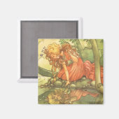 ヴィンテージおとぎ話カエル王子プリンセスバイポンド マグネット (正面/裏面)