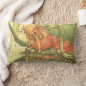 ヴィンテージおとぎ話カエル王子プリンセスバイポンド ランバークッション (ブランケット)