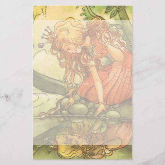 ヴィンテージおとぎ話カエル王子プリンセスバイポンド 便箋 (正面)