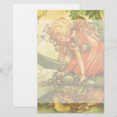 ヴィンテージおとぎ話カエル王子プリンセスバイポンド 便箋 (正面/裏面)