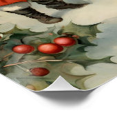 ヴィンテージおとぎ話クリスマス格言in the Forest ポスター (コーナー)