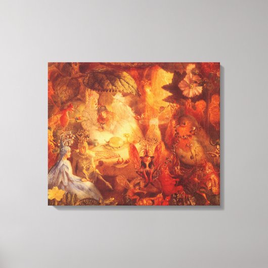 ヴィンテージおとぎ話ザキャプティブロビンバイフィッツジェラルド キャンバスプリント (正面)