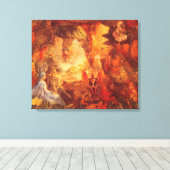 ヴィンテージおとぎ話ザキャプティブロビンバイフィッツジェラルド キャンバスプリント (インサイチュ (ウッドフロア))