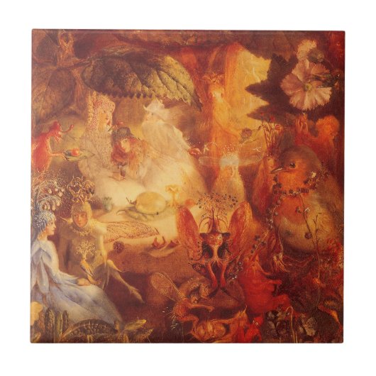 ヴィンテージおとぎ話ザキャプティブロビンバイフィッツジェラルド タイル (正面)