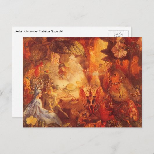 ヴィンテージおとぎ話ザキャプティブロビンバイフィッツジェラルド ポストカード (正面/裏面)