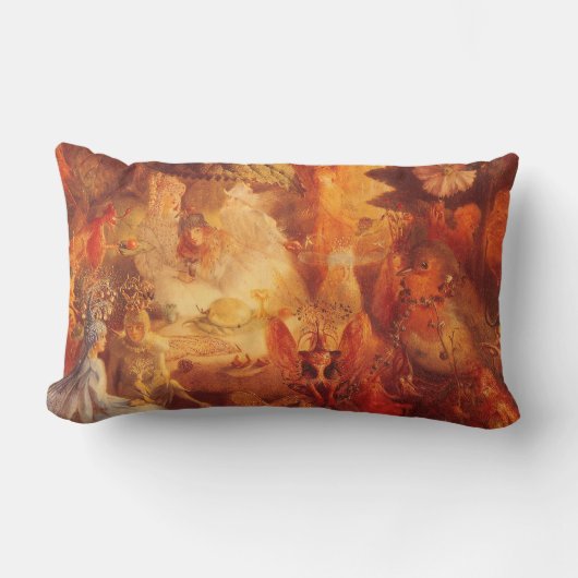 ヴィンテージおとぎ話ザキャプティブロビンバイフィッツジェラルド ランバークッション (正面)