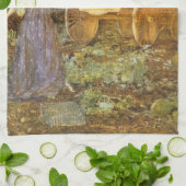 ヴィンテージおとぎ話シンデレラと妖精のゴッドマザー キッチンタオル (折り畳み)