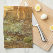 ヴィンテージおとぎ話シンデレラと妖精のゴッドマザー キッチンタオル (四つ折り)