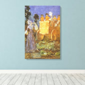 ヴィンテージおとぎ話シンデレラと妖精のゴッドマザー キャンバスプリント (インサイチュ (ウッドフロア))