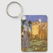 ヴィンテージおとぎ話シンデレラと妖精のゴッドマザー キーホルダー (正面)