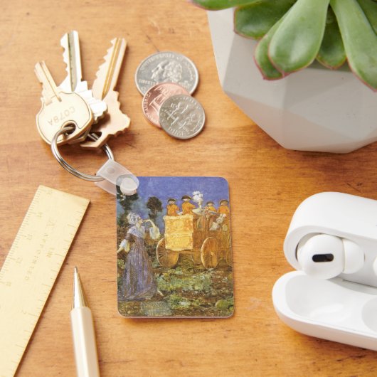 ヴィンテージおとぎ話シンデレラと妖精のゴッドマザー キーホルダー (デスク)