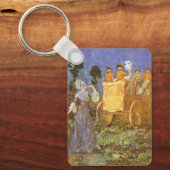 ヴィンテージおとぎ話シンデレラと妖精のゴッドマザー キーホルダー (正面)