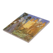 ヴィンテージおとぎ話シンデレラと妖精のゴッドマザー タイル (側面)