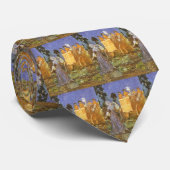 ヴィンテージおとぎ話シンデレラと妖精のゴッドマザー ネクタイ (ロール)