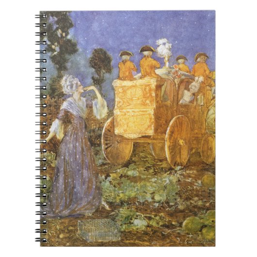 ヴィンテージおとぎ話シンデレラと妖精のゴッドマザー ノートブック (正面)