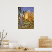 ヴィンテージおとぎ話シンデレラと妖精のゴッドマザー ポスター (キッチン)