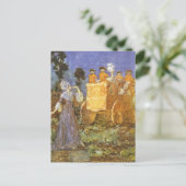 ヴィンテージおとぎ話シンデレラと妖精のゴッドマザー ポストカード (スタンド正面)