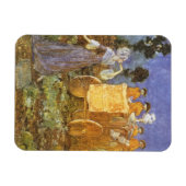 ヴィンテージおとぎ話シンデレラと妖精のゴッドマザー マグネット (横)