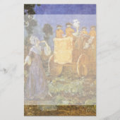 ヴィンテージおとぎ話シンデレラと妖精のゴッドマザー 便箋 (正面)