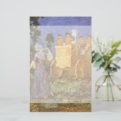 ヴィンテージおとぎ話シンデレラと妖精のゴッドマザー 便箋 (スタンド正面)