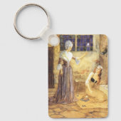 ヴィンテージおとぎ話シンデレラと妖精の女神 キーホルダー (正面)