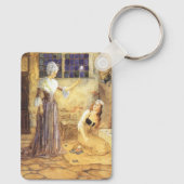 ヴィンテージおとぎ話シンデレラと妖精の女神 キーホルダー (裏面)