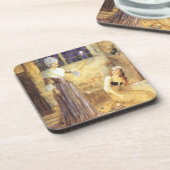 ヴィンテージおとぎ話シンデレラと妖精の女神 コースター (左側)