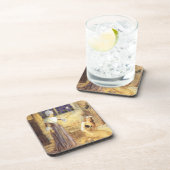 ヴィンテージおとぎ話シンデレラと妖精の女神 コースター (右側)