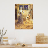 ヴィンテージおとぎ話シンデレラと妖精の女神 ポスター (キッチン)