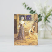 ヴィンテージおとぎ話シンデレラと妖精の女神 ポストカード (スタンド正面)