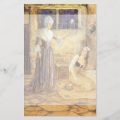 ヴィンテージおとぎ話シンデレラと妖精の女神 便箋 (正面)