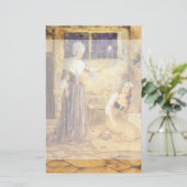 ヴィンテージおとぎ話シンデレラと妖精の女神 便箋 (スタンド正面)