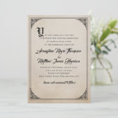 ヴィンテージおとぎ話ストーリーブック結婚式招待状 招待状 (スタンド正面)