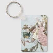 ヴィンテージおとぎ話スリーピング美しいバイエドムンドゥラック キーホルダー (正面)