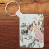 ヴィンテージおとぎ話スリーピング美しいバイエドムンドゥラック キーホルダー (正面)