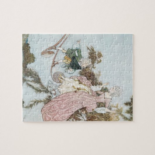 ヴィンテージおとぎ話スリーピング美しいバイエドムンドゥラック ジグソーパズル (横)
