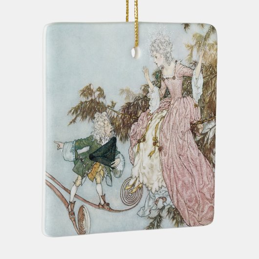ヴィンテージおとぎ話スリーピング美しいバイエドムンドゥラック セラミックオーナメント (右)