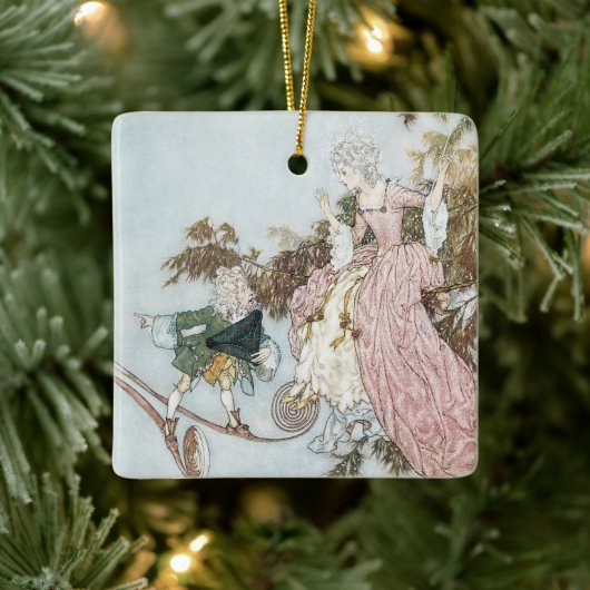 ヴィンテージおとぎ話スリーピング美しいバイエドムンドゥラック セラミックオーナメント (ツリー)