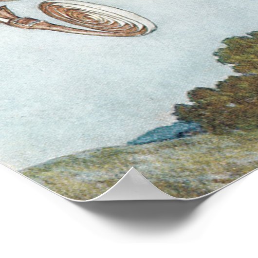 ヴィンテージおとぎ話スリーピング美しいバイエドムンドゥラック ポスター (角)