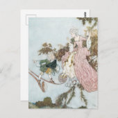 ヴィンテージおとぎ話スリーピング美しいバイエドムンドゥラック ポストカード (正面/裏面)