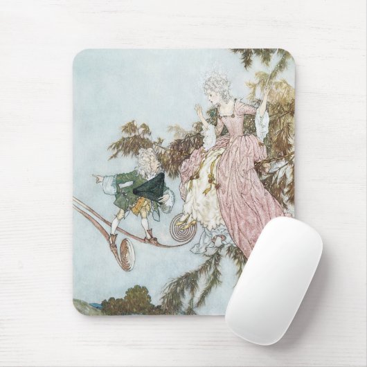 ヴィンテージおとぎ話スリーピング美しいバイエドムンドゥラック マウスパッド (マウス)
