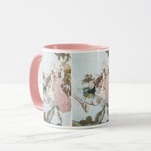 ヴィンテージおとぎ話スリーピング美しいバイエドムンドゥラック マグカップ (正面左)